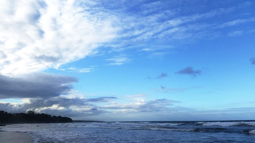 Scenic view of calm sea against sky