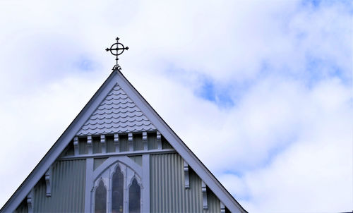 Holy cross for worship in a religious christian or catholic chapel 
