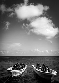 Panoramic view of sea against sky