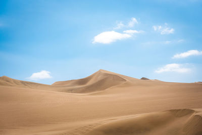 Scenic view of desert against sky