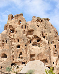 Ancient residential caves dug and carved in  past by the inhabitants of the mountainous  cappadocia