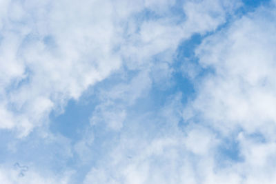 Low angle view of clouds in sky