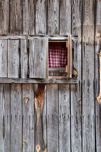 Full frame shot of old wooden door