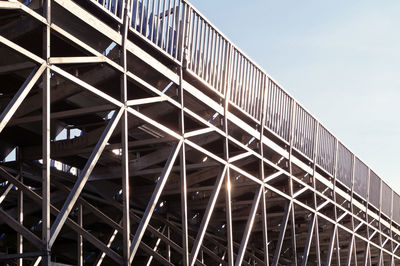 Low angle view of modern building against sky
