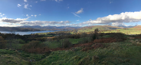 Panoramic view of landscape against sky