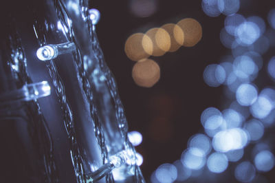 Defocused image of illuminated lights