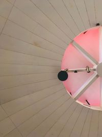 Close-up of electric light on wall
