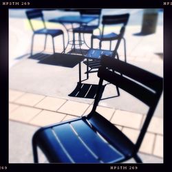 View of empty chairs