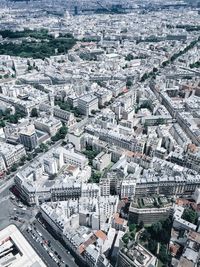 High angle shot of townscape