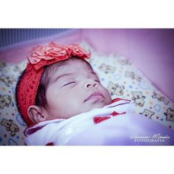 Close-up portrait of cute baby