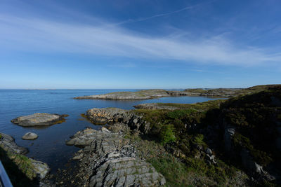 Scenic view of sea against sky