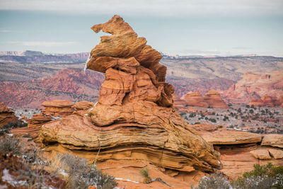 View of rock formations