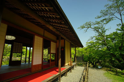 Japanese tea room of genkyu-en garden, hikone-jo castle - 2022, apr.