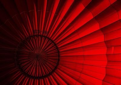 Inside a hot air balloon 