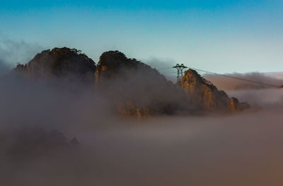 Panoramic view of mountain against sky