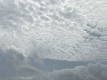 Low angle view of clouds in sky