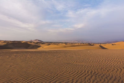 View of desert against the sky