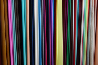 Full frame shot of colorful pencils