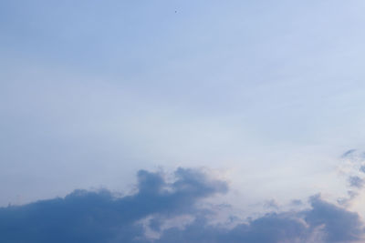 Low angle view of clouds in sky