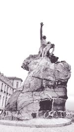 Low angle view of statue