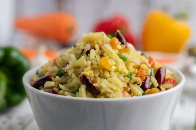 Close-up of salad in bowl