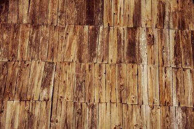 Full frame shot of wooden fence