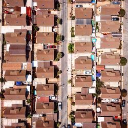 Directly above shot of houses