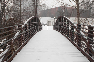 Footbridge over river
