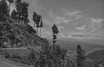 Scenic view of mountain against sky