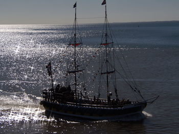 Boats in sea