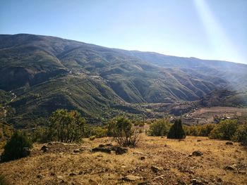 Scenic view of landscape against sky