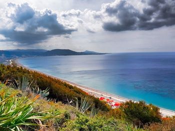 Scenic view of sea against sky