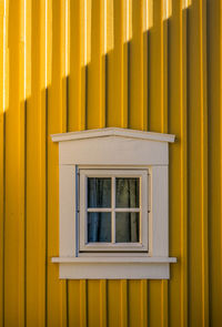 Window at historical house in rjukan, norway