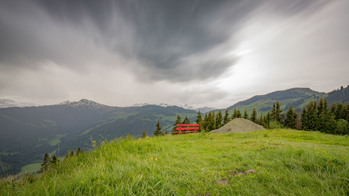 Scenic view of landscape against sky