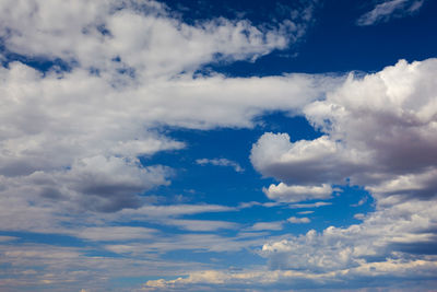 Low angle view of clouds in sky