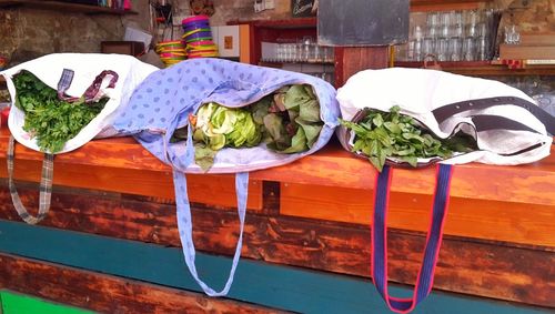 Close-up of food on table