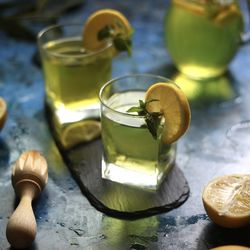 Close-up of drink on table