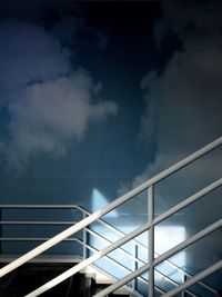 Low angle view of modern building against sky