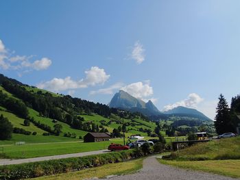 Scenic view of landscape against sky