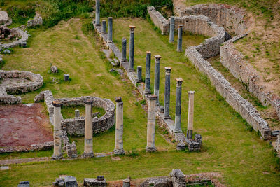 View of cemetery