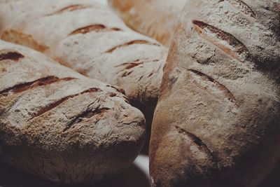 High angle view of bread