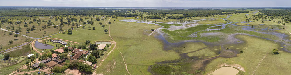 High angle view of landscape