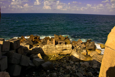 Scenic view of sea against sky