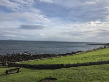 Scenic view of sea against sky