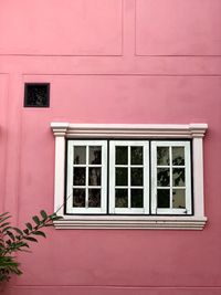 Closed window of building