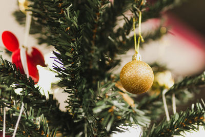 Close-up of christmas decorations