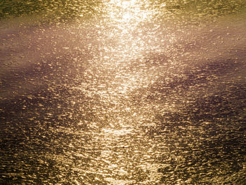 Abstract image of illuminated water at sunset