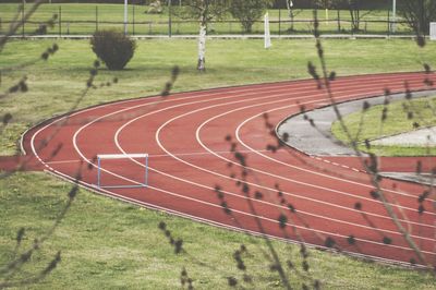 Hurdle race track