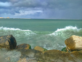 Scenic view of sea against sky