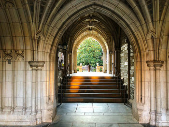 Corridor of historic building